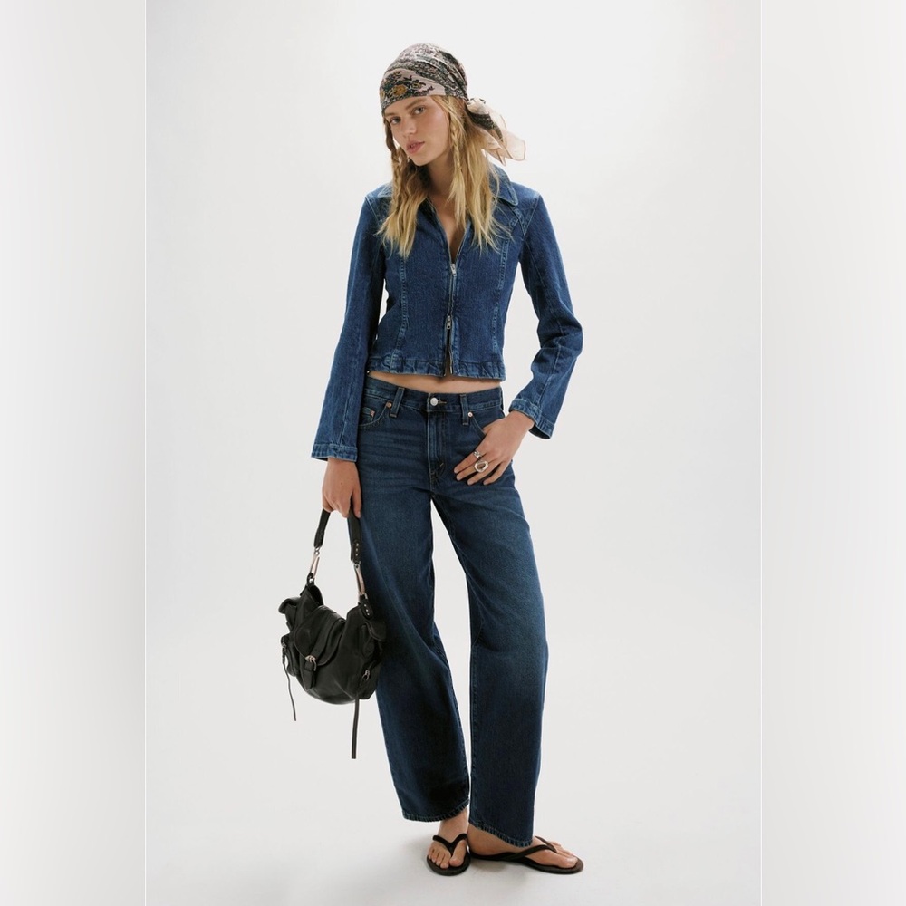 We the free river denim jacket